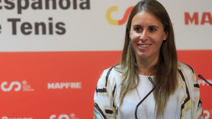 La capitana de la selección española de tenis, Anabel Medina, en una foto de archivo. EFE/Fernando Alvarado
