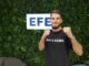 El luchador de artes marciales mixtas Javier Cabrera durante una entrevista en la Agencia EFE antes de su próxima pelea en el evento AFL 32. EFE/Juan Carlos Gomi