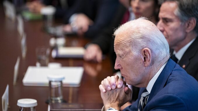 Imagen de Archivo del presidente de Estados Unidos, Joe Biden. 
EFE/EPA/Al Drago / POOL
