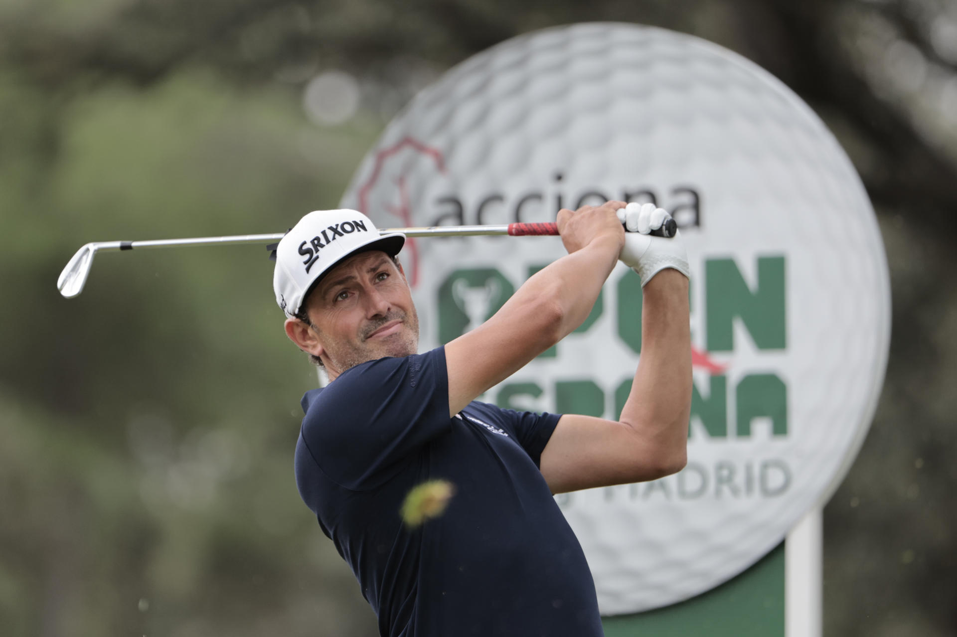 El golfista español Alfredo García Heredia durante la última jornada del Abierto de España, torneo del DP World Tour de golf, este domingo en el Club de Campo Villa de Madrid. EFE/ Sergio Pérez
