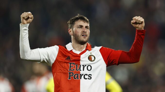 El mexicano Santiago Giménez del Feyenoord en una foto de archivo.EFE/EPA/MAURICE VAN STEEN
