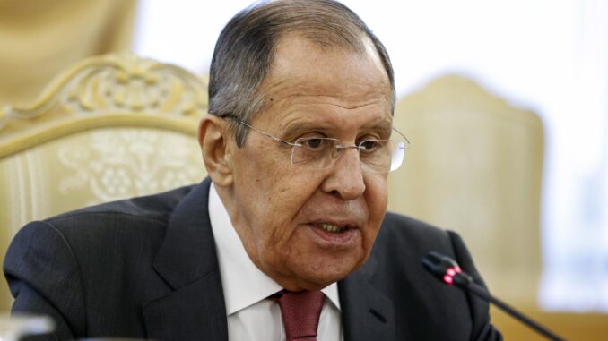 Imagen de Archivo del ministro de Asuntos Exteriores de Rusia, Serguéi Lavrov. 
EFE/EPA/SERGEI ILNITSKY
