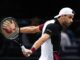 El búlgaro Grigor Dimitrov durante el encuentro frente al ruso Daniil Medvedev en el Masters 1.000 de París. EFE/EPA/Mohammed Badra