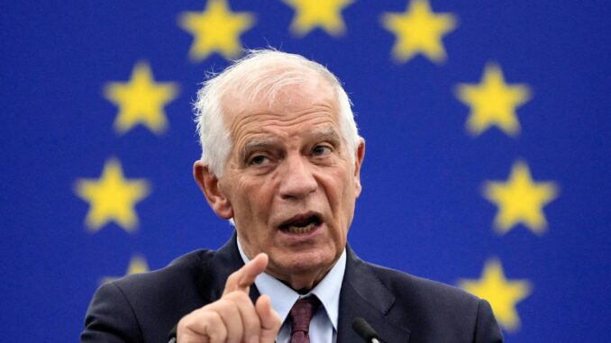 El Alto Representante de la Unión Europea para Asuntos Exteriores y Política de Seguridad, Josep Borrell, hoy en el Parlamento Europeo en Estrasburgo, Francia, EFE/EPA/RONALD WITTEK
