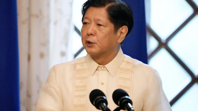 Imagen de Archivo del presidente de Filipinas, Ferdinand Marcos Jr.
 EFE/EPA/AARON FAVILA/POOL
