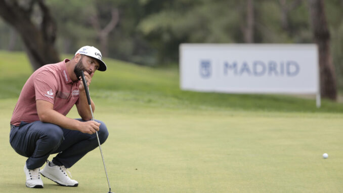 Fotografía de archivo del golfista español Jon Rahm. EFE/ Sergio Pérez
