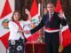 Fotografía cedida por la Presidencia de Perú de la mandataria, Dina Boluarte, durante el acto de nombramiento del general (r) de la Policía Víctor Torres Falcón como nuevo ministro del Interior, hoy, en Lima (Perú). EFE/Presidencia del Perú