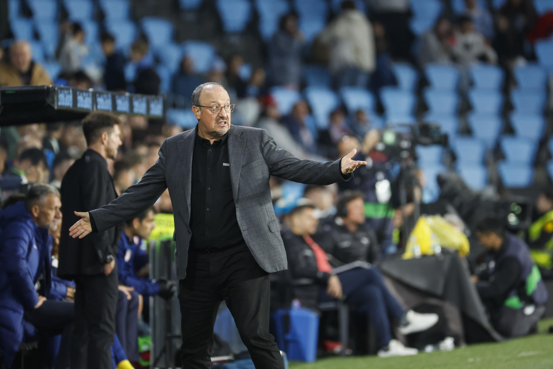 El entrenador del Celta de Vigo, Rafa Benítez, en una imagen de archivo esta temporada. EFE/ Lavandeira
