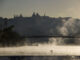 Vista de la niebla sobre el río Tajo con Toledo al fondo. EFE/Ismael Herrero