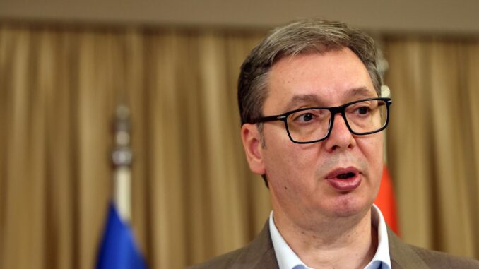 Imagen de Archivo del presidente de Serbia, Aleksandar Vucic.
 EFE/EPA/ANDREJ CUKIC
