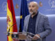 El diputado del BNG en el Congreso de los Diputados Néstor Rego Candami ofrece una rueda de prensa, este martes en Madrid. EFE/ Mariscal