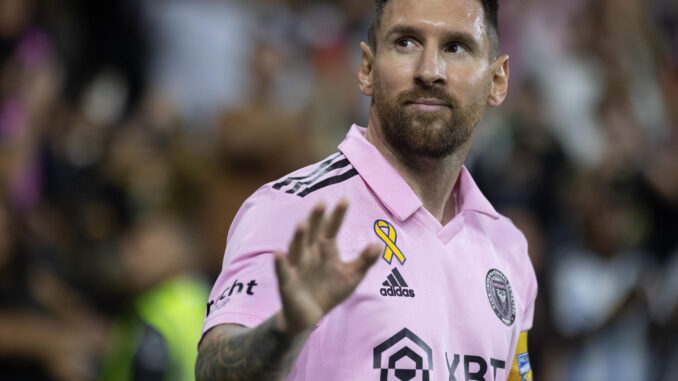 Lionel Messi en una imagen de archivo en un partido del Inter Miami. EFE/ Phillip Kim
