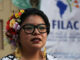 Dali Ángel Pérez, coordinadora del Programa Emblemático de Mujer y Juventud del Fondo para el Desarrollo de Pueblos Indígenas de América Latina y el Caribe (FILAC). EFE/ Luis Gandarillas