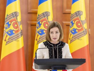 Chisinau (Moldavia), 30/10/2023.- La presidenta de Moldavia, Maia Sandu. EFE/EPA/DUMITRU DORU