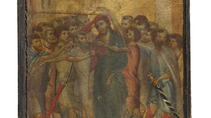 El Museo del Louvre anunció hoy la compra de "El Cristo Burlado", cuadro del siglo XIII de Cimabue EFE/Museo del Louvre  *****SOLO USO EDITORIAL/SOLO DISPONIBLE PARA ILUSTRAR LA NOTICIA QUE ACOMPAÑA (CRÉDITO OBLIGATORIO) *****
