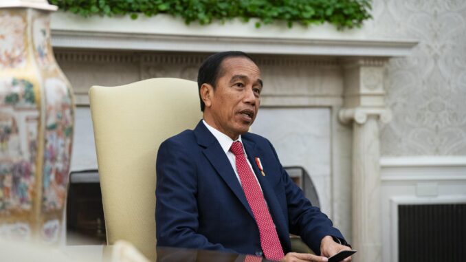 El presidente indonesio, Joko Widodo. EFE/EPA/Al Drago / POOL
