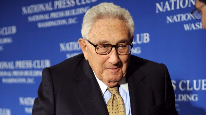 El ex secretario de Estado Henry Kissinger, en una imagen de archivo. EFE/Matthew Cavanaugh
