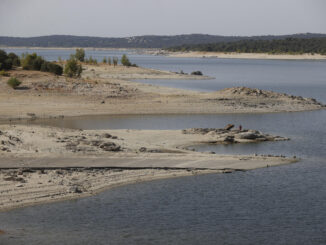 Vista general del embalse de Valmayor, en Madrid, el pasado mes de agosto. EFE/Juan Carlos Hidalgo