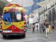 Imagen de archivo de una ambulancia en el centro de Madrid. EFE/Darwin Carrión