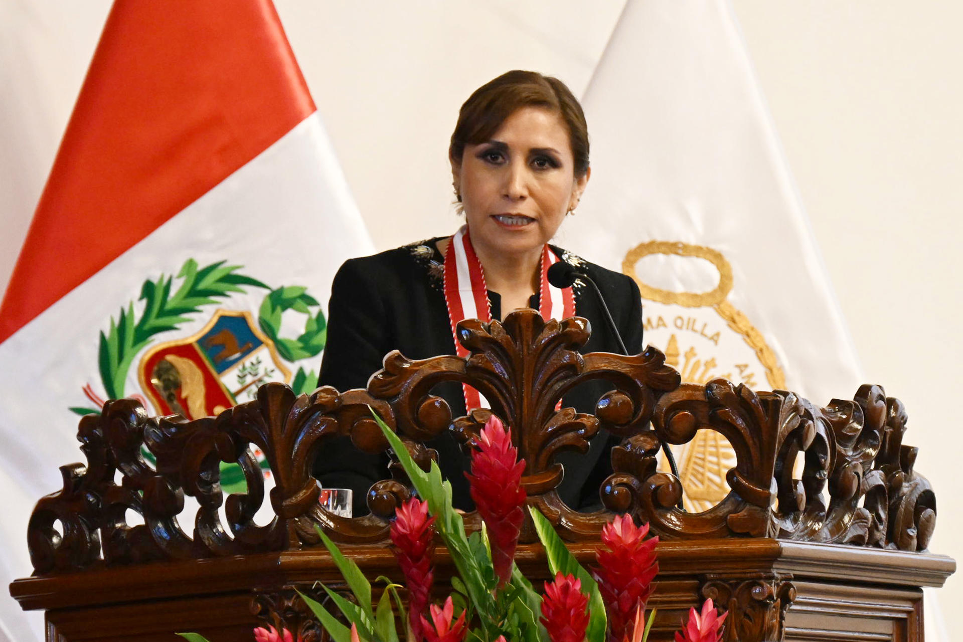 Fotografía de archivo cedida por el Ministerio Público de Perú del 4 de enero del 2023, donde se observa a la fiscal general de Perú Patricia Benavides. EFE/Ministerio Público de Perú
