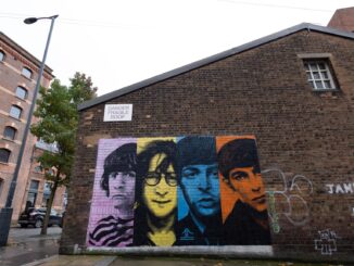 Liverpool (Reino Unido), 02/11/2023.- Mural de The Beatles en Liverpool. EFE/EPA/ADAM VAUGHAN