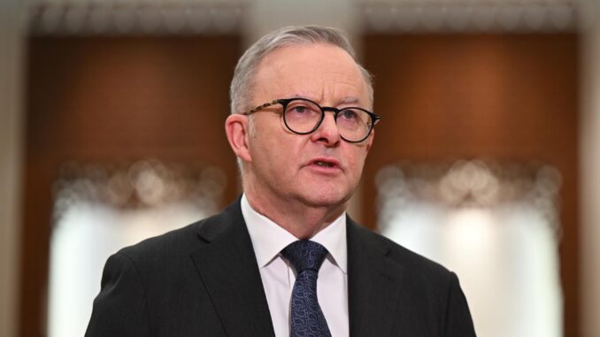 Imagen de Archivo del primer ministro de Australia, Anthony Albanese.
 EFE/EPA/LUKAS COCH AUSTRALIA AND NEW ZEALAND OUT
