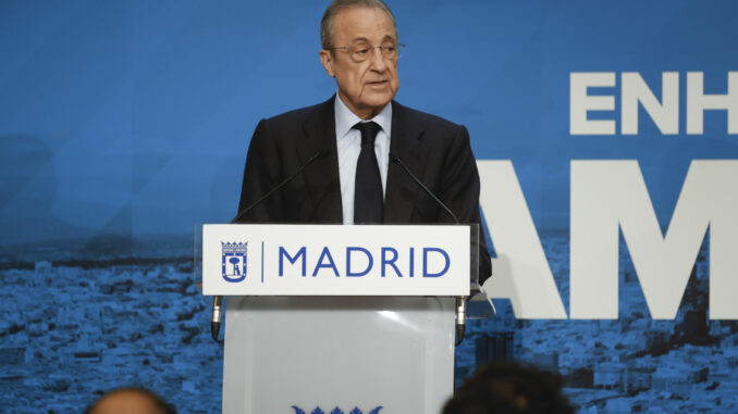 Fotografía de archivo del presidente del Real Madrid, Florentino Pérez. EFE/ Javier Lizón
