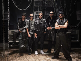 Fotografía cedida por Sugar Cream Music donde aparece el dúo Luny (Francisco Saldaña) y Tunes (Víctor Cabrera) junto a Don Omar y el dúo Wisin y Yandel que se embarcan en el tema "Sandunga". EFE/ Sugar Cream Music