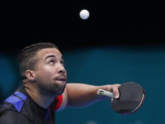 Andy Pereira Diez de Cuba durante un partido en los Juegos Panamericanos 2023 en Santiago (Chile). EFE/ Ailen Díaz