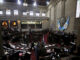 Vista general del hemiciclo del Congreso de Guatemala, en una fotografía de archivo. EFE/Esteban Biba