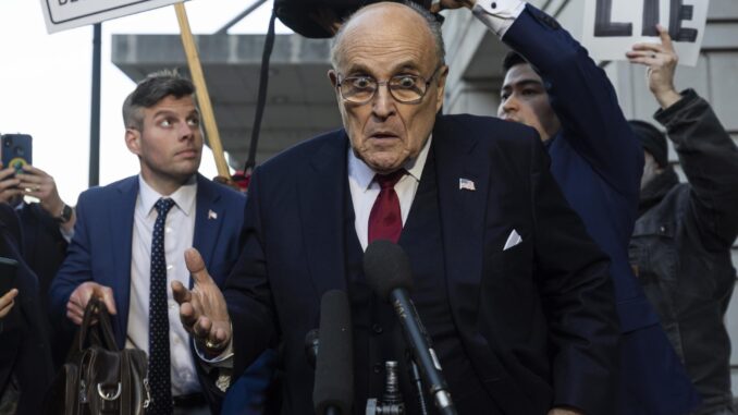 El exalcalde de Nueva York Rudy Giuliani. EFE/EPA/Jim Lo Scalzo
