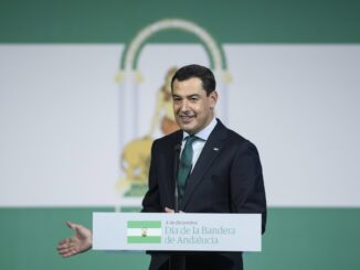 Imagen de archivo del presidente de la Junta de Andalucía, Juanma Moreno. EFE/ Raúl Caro.