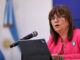 La ministra de Seguridad de Argentina, Patricia Bullrich habla durante una rueda de prensa, el 14 de diciembre de 2023,, en Buenos Aires (Argentina). EFE/ Juan Ignacio Roncoroni