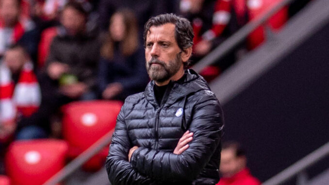 Quique Sánchez Flores, nuevo entrenador del Sevilla, en una foto de archivo de abril pasado, cuando estaba al frente del Getafe, el último equipo al que dirigió. EFE/Javier Zorrilla
