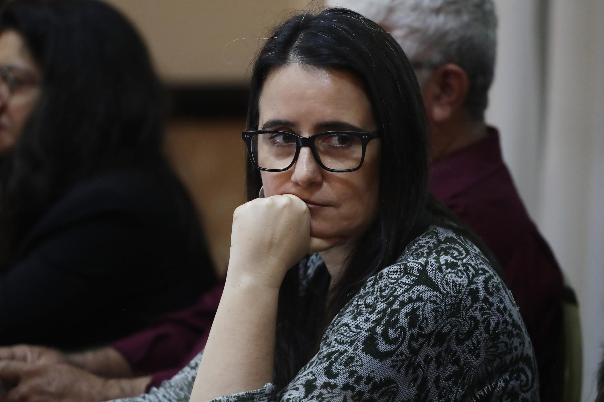 Ana Piquer, directora para las Américas de Amnistía Internacional, participa hoy en la presentación de un informe en San Salvador (El Salvador). EFE/ Rodrigo Sura
