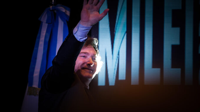 El presidente electo de Argentina, Javier Milei, en una fotografía de archivo. EFE/Juan Ignacio Roncoroni
