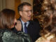 El presidente del PP, Alberto Núñez Feijóo, y la presidenta del Congreso de los Diputados, Francina Armengol (i), a su llegada a la gala de entrega de los Premios de Periodistas Parlamentarios (APP), este miércoles en Madrid. EFE/JUAN CARLOS HIDALGO