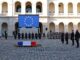 Emmanuel Macron, rindió hoy un último homenaje a Jacques Delors, que durante diez años fue presidente de la Comisión Europea (1985-1995), en un acto solemne en París al que acudieron una decena de mandatarios europeos en el que subrayó su impronta como reconciliador. 
EFE/EPA/STEPHANIE LECOCQ / POOL MAXPPP OUT