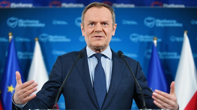 El primer ministro polaco, Donald Tusk, en una imagen de archivo. EFE/EPA/Marcin Obara POLAND OUT[POLAND OUT]
