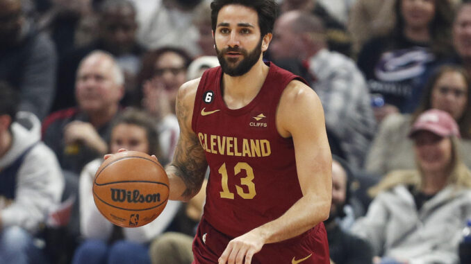 Ricky Rubio jugando para los Cleveland Cavaliers, en una fotografía de archivo. EFE/ David Maxwell
