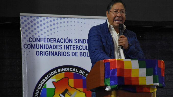 Fotografía de archivo del presidente de Bolivia, Luis Arce. EFE/ Str
