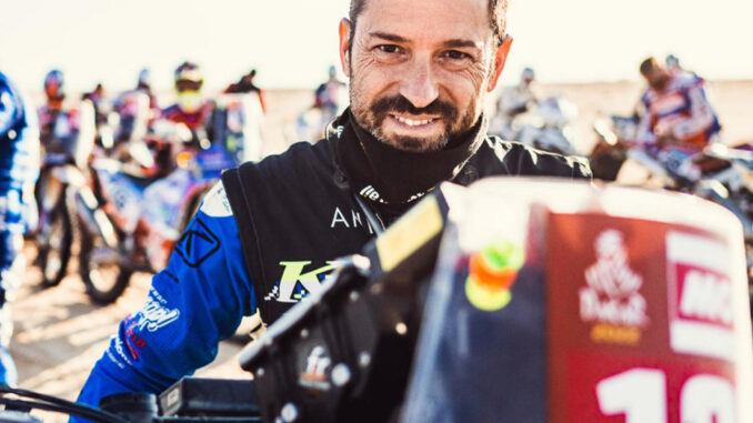 Fotografía de la cuenta de Instagram del motorista catalán Carles Falcón que falleció este lunes a consecuencia de las heridas sufridas el pasado domingo día 7 al caerse en la segunda etapa del Dakar. EFE/ IG Carles Falcón
