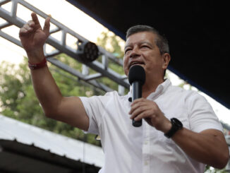 Manuel Flores, candidato a la Presidencia por el izquierdista Frente Farabundo Martí para la Liberación Nacional (FMLN). EFE/ Rodrigo Sura