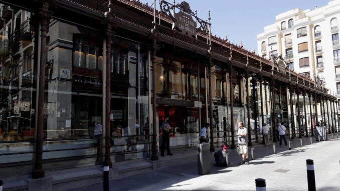 Fachada del Mercado de San Miguel de Madrid. EFE/ J.P.Gandul
