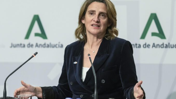 La ministra para la Transición Ecológica y el Reto Demográfico, Teresa Ribera. EFE/ Raúl Caro.
