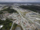 Fotografía aérea de archivo del proyecto Minera Panamá, filial de la canadiense First Quantum Minerals (FQM), en Donoso (Panamá). EFE/Bienvenido Velasco