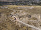 Vista aérea del yacimiento arqueológico de Puente Tablas en Jaén, este miércoles. EFE/ José Manuel Pedrosa