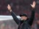 El entrenador del Liverpool, Jurgen Klopp, celebra la victoria en la final de la Copa Carabao entre el Chelsea FC y el Liverpool FC en el estadio Wembley de Londres, Gran Bretaña. EFE/EPA/ANDY LLUVIA