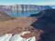 Desde arriba de Sydgletscher mirando hacia el fiordo Bowdoin, en Qaanaaq, noroeste de Groenlandia, Fotografía facilitada por de Mark Smith. EFE