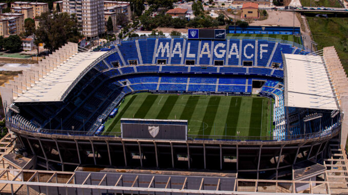 Vista del estadio de la Rosaleda, en la ciudad de Málaga. EFE/ Jorge Zapata
